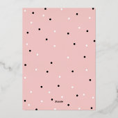 Kitten Birthday Party Folie Uitnodiging (Achterkant)