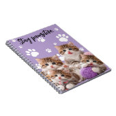 Kitten Blijf Positief Notitieboek (Rechterzijde)
