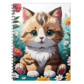 Kitten & Bloemen Notitieboek (Voorkant)