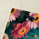 Kitten & Bloemen Strandlaken (In situ)