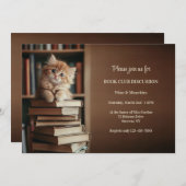 Kitten Book Club Discussie Kaart (Voorkant / Achterkant)