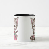 Kitten breien voor kat- en ambachtsliefhebbers mok (Midden)