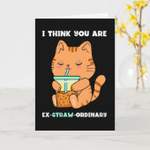 Kitten bubble thee je bent buitengewoon boba parel kaart (Gele Bloem)