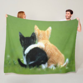 KITTEN BUDDIES FLEECE DEKEN