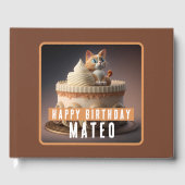 Kitten Cake - Verjaardagen Gastenboek (Voorkant)