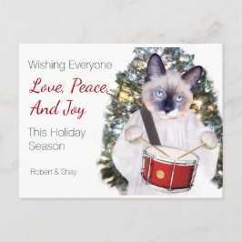 Kitten Carol Christmas Briefkaart
