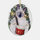 Kitten Carol Personalized Holiday Ornament (Rechts)