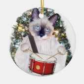 Kitten Carol Personalized Holiday Ornament (Voorkant)