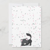 Kitten Cat Birthday Party Invitation Kaart (Achterkant)