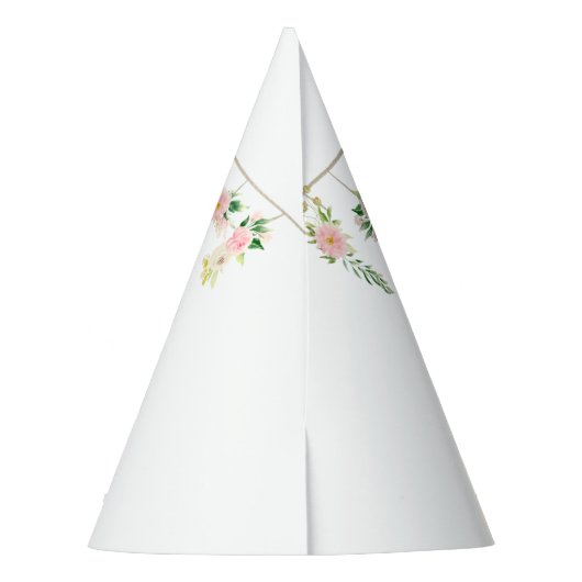 Kitten Cat Flowers Birthday Feesthoedjes (Achterkant)