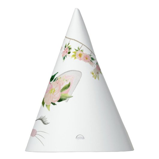 Kitten Cat Flowers Birthday Feesthoedjes (Rechts)