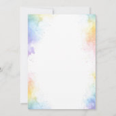 Kitten Cat Let's Pawty 1st Verjaardagsfeest Kaart (Achterkant)