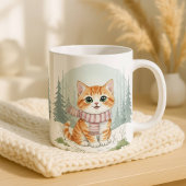 Kitten Cat Mug, Watercolor Cat Lover Gift Koffiemok