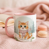 Kitten Cat Mug, Watercolor Cat Lover Gift Mok