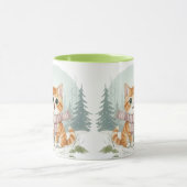 Kitten Cat Mug, Watercolor Cat Lover Gift Mok (Midden)