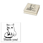 Kitten, Cat, thank you! Rubberstempel (Gestempeld)