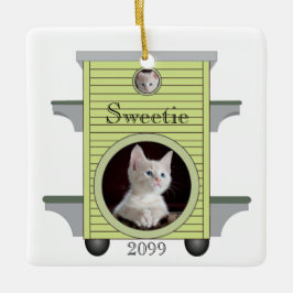 Kitten Cat Upload Photo Cat House Lijst Keramisch Ornament