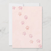 Kitten Cat verjaardagsfeestje uitnodiging (Achterkant)