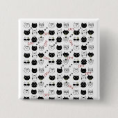 Kitten Cats Square Button (Voorkant)