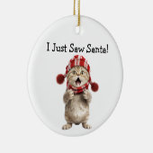 Kitten Christmas Fun Cat Ornament (Rechts)