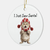 Kitten Christmas Fun Cat Ornament (Links)