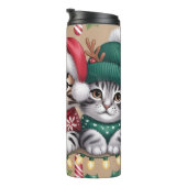 Kitten Christmas Treat Lineup Thermosbeker (Geroteerd rechts)
