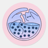 Kitten Classic Ronde Sticker (Voorkant)