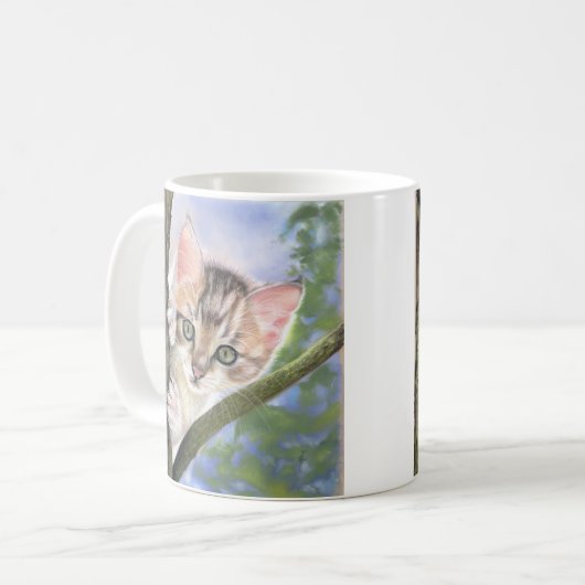 Kitten coffee or tea mug koffiemok (Voorkant links)