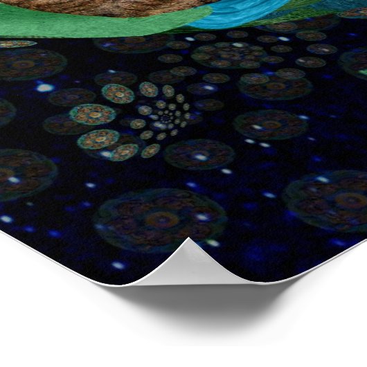 Kitten Cosmos (Felis catus nebula) Poster (Hoek)