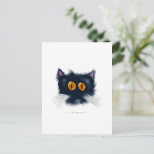 Kitten Critter Briefkaart (Staand voorkant)