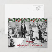 Kitten die een overweging geven feestdagenkaart (Voorkant / Achterkant)