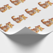 Kitten die gitaar speelt cadeaupapier (Hoek)