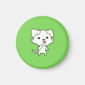 Kitten Dog Magnet - Groen (Voorkant)