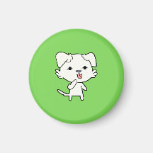 Kitten Dog Magnet - Groen