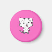 Kitten Dog Magnet - Roze (Voorkant)
