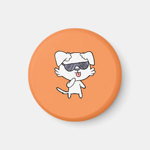 Kitten Dog met zonnebrillen Magnet