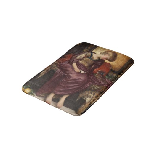 Kitten (door Frederic Leighton) Badmat (Gekanteld)