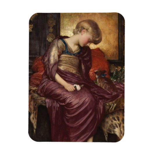Kitten (door Frederic Leighton) Magneet (Verticaal)