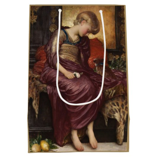 Kitten (door Frederic Leighton) Medium Cadeauzakje (Achterkant)