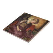 Kitten (door Frederic Leighton) Tegeltje (Zijkant)