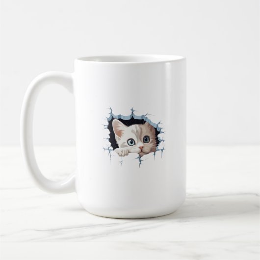 Kitten doorbreken koffie Mok Cup (Links)