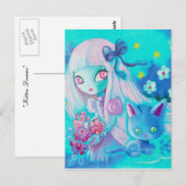 Kitten Dreams Briefkaart (Voorkant / Achterkant)