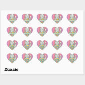 KITTEN & EASTER EGG BASKET, CAT-STICKERS — Databla Hart Sticker (Vel)