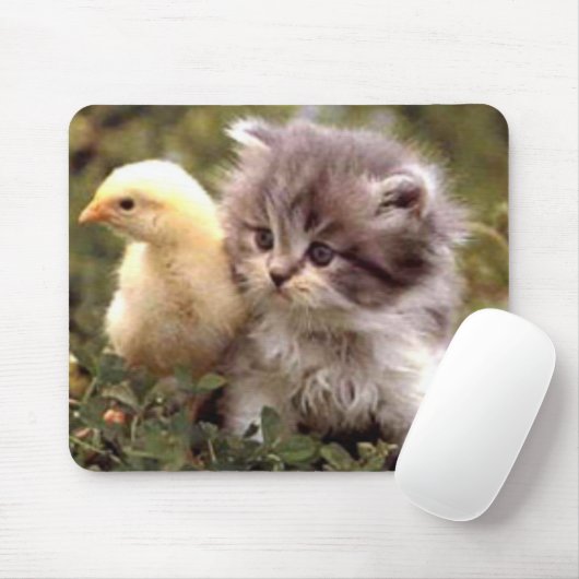 Kitten en Baby Chick Muismat (Met muis)