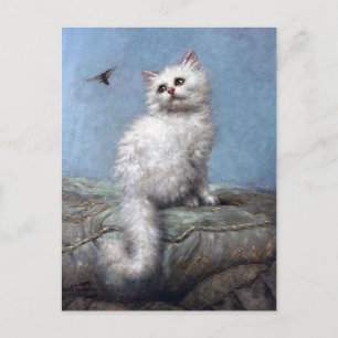 Kitten en Bee, Carl Kahler Briefkaart