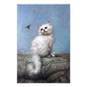 Kitten en Bee, Carl Kahler Foto Afdruk (Voorkant)
