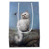 Kitten en Bee, Carl Kahler Medium Cadeauzakje (Achterkant)