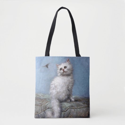 Kitten en Bee, Carl Kahler Tote Bag (Voorkant)