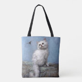 Kitten en Bee, Carl Kahler Tote Bag (Achterkant)