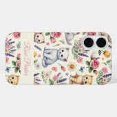Kitten en Bloemen Telefoonhoes Case-Mate iPhone Case (Achterkant (horizontaal))